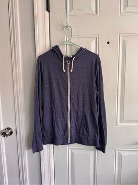 Threads 4 Thought Navy Zip-Up Hoodie Sweater